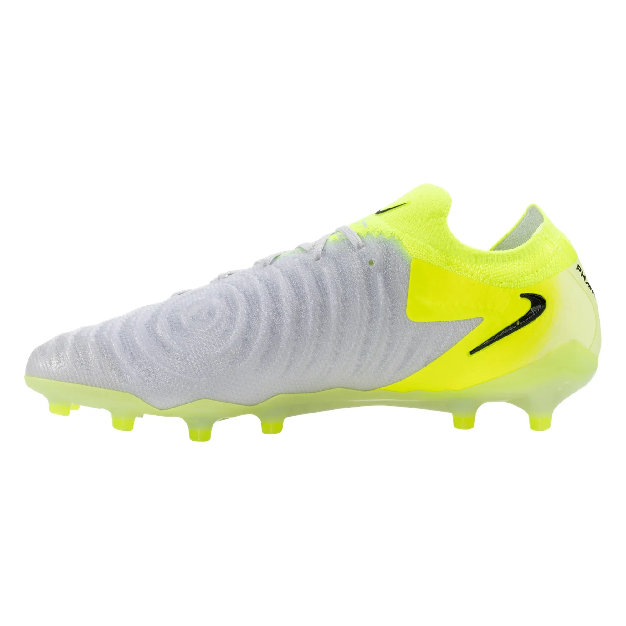 Nike Phantom GX II Elite AG-Pro Soccer Cleats (Metallic Silver/Black-Volt)