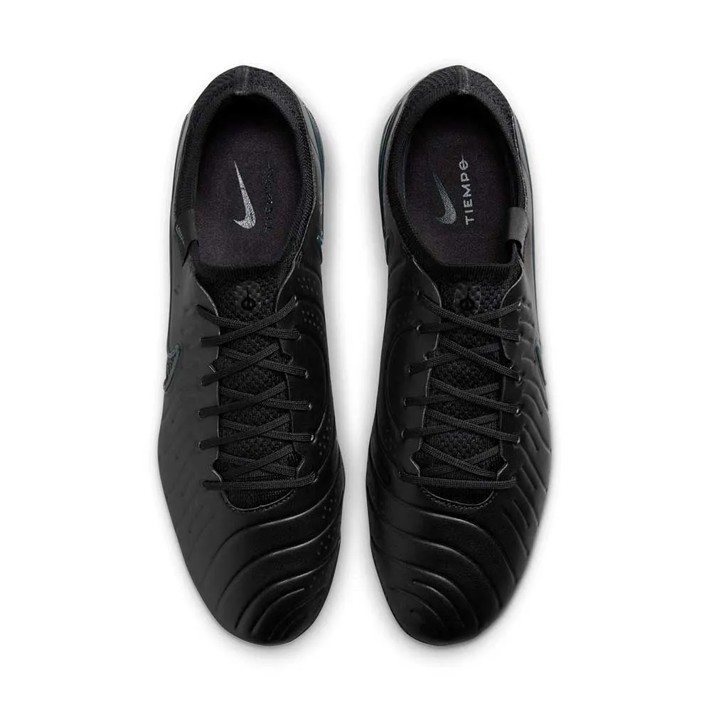 Nike Tiempo Legend 10 Elite Soccer Cleats - Black/Black-Deep Jungle - Regular (D)