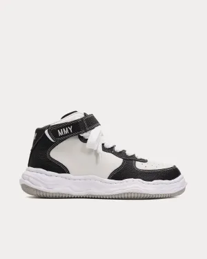 OG Sole Embossed Leather Black / White High Top Sneakers