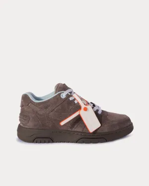 Out Of Office Suede Brown / Light Blue Low Top Sneakers