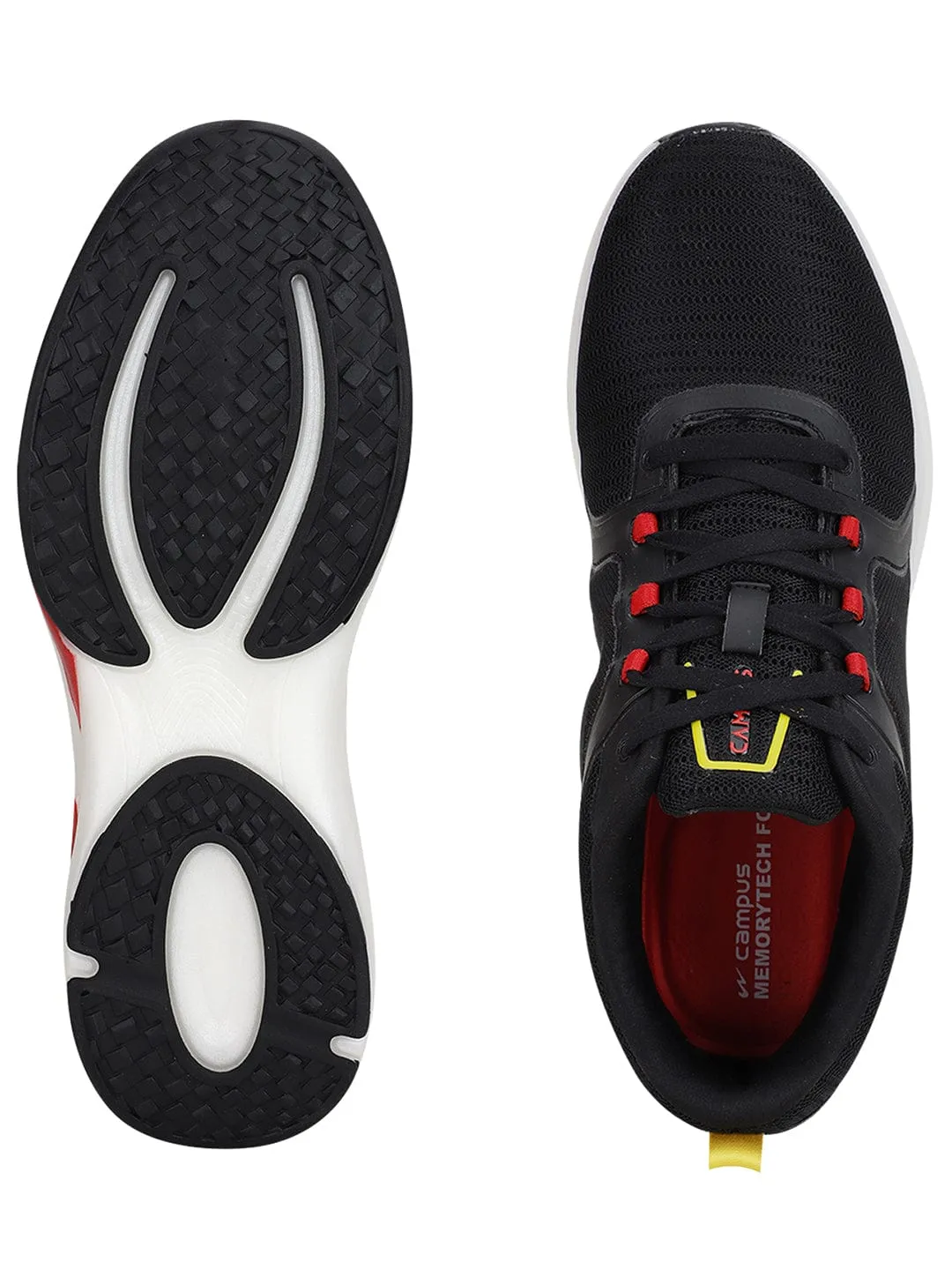 PEDRO Black Men's Running Shoes