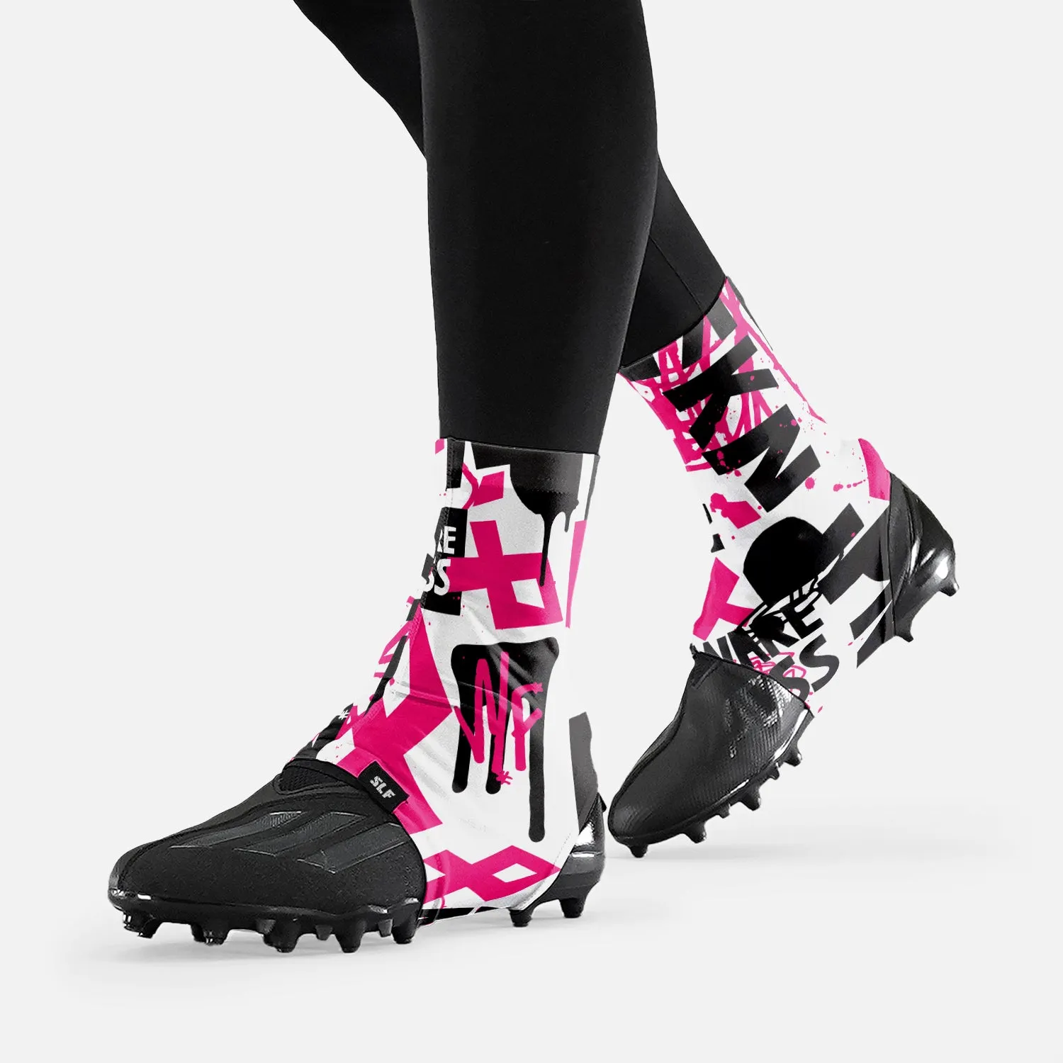 Pink Ribbon Awareness Spats / Cleat Covers