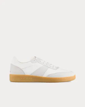 Plain White / Natural Low Top Sneakers