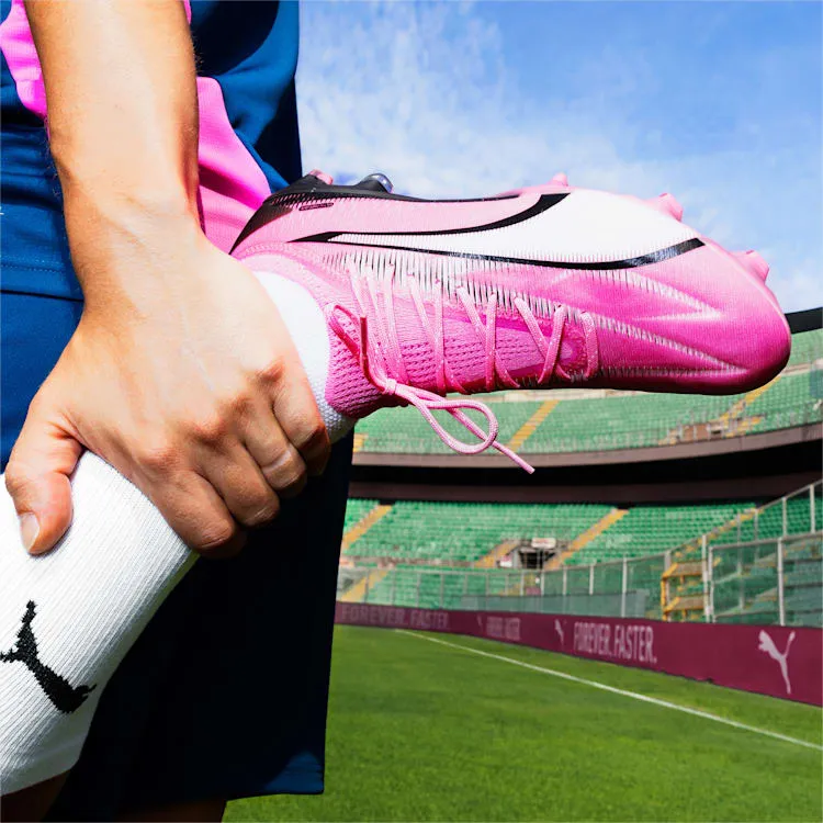 PUMA Ultra Ultimate FG/AG Adult Soccer Cleats 107744 01  PINK/BLACK