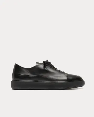 Release Leather Black Low Top Sneakers