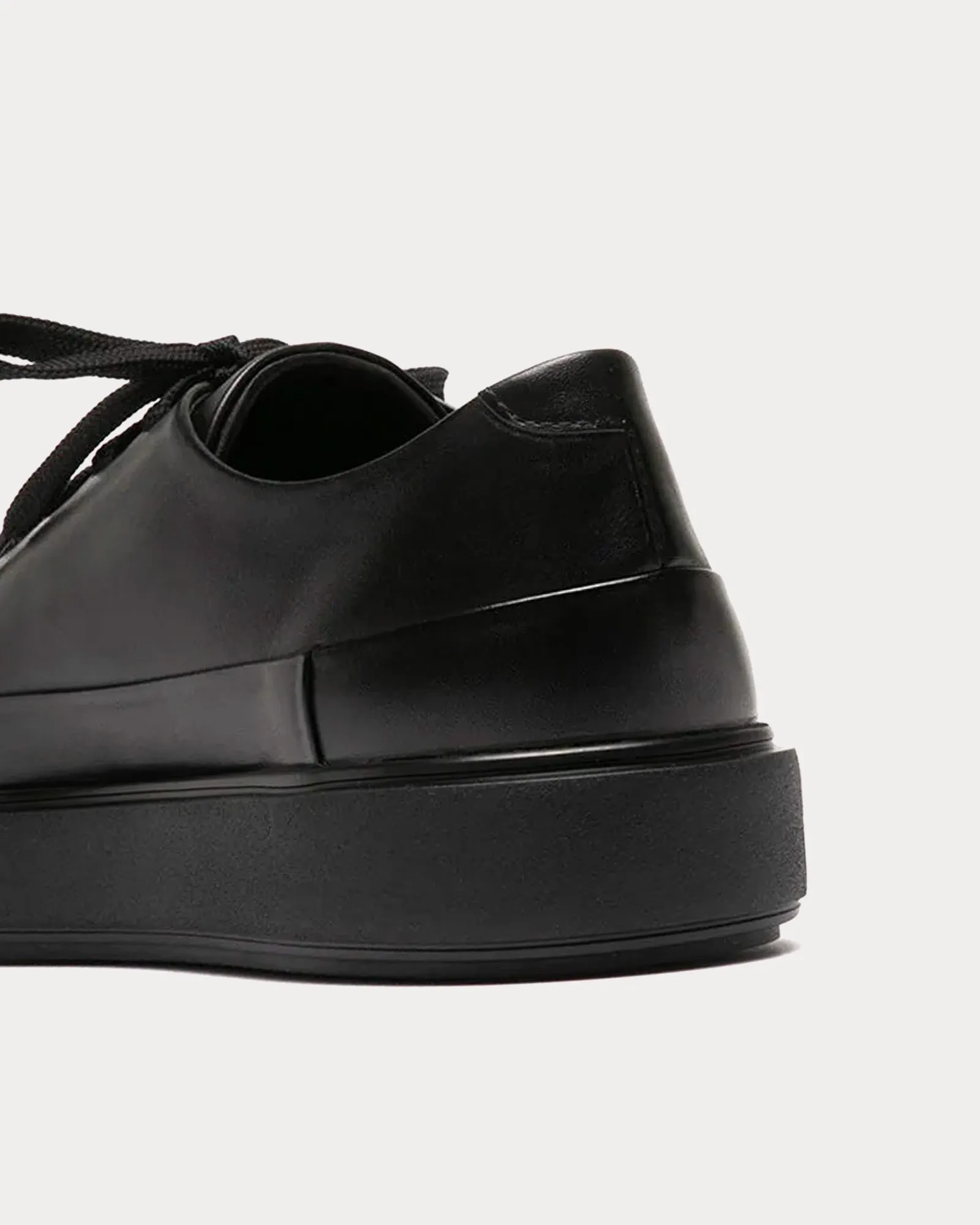 Release Leather Black Low Top Sneakers