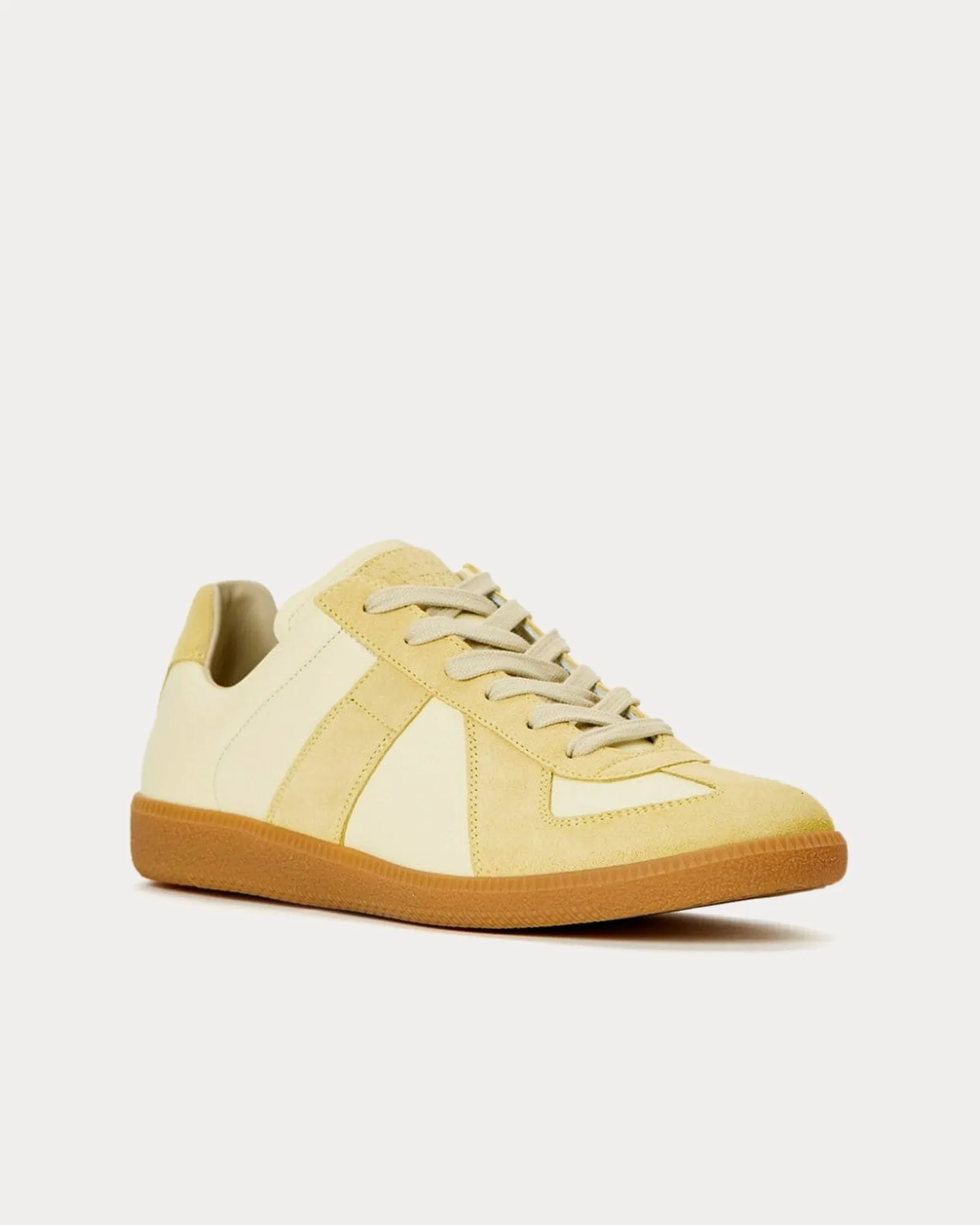 Replica Leather Lemon Low Top Sneakers