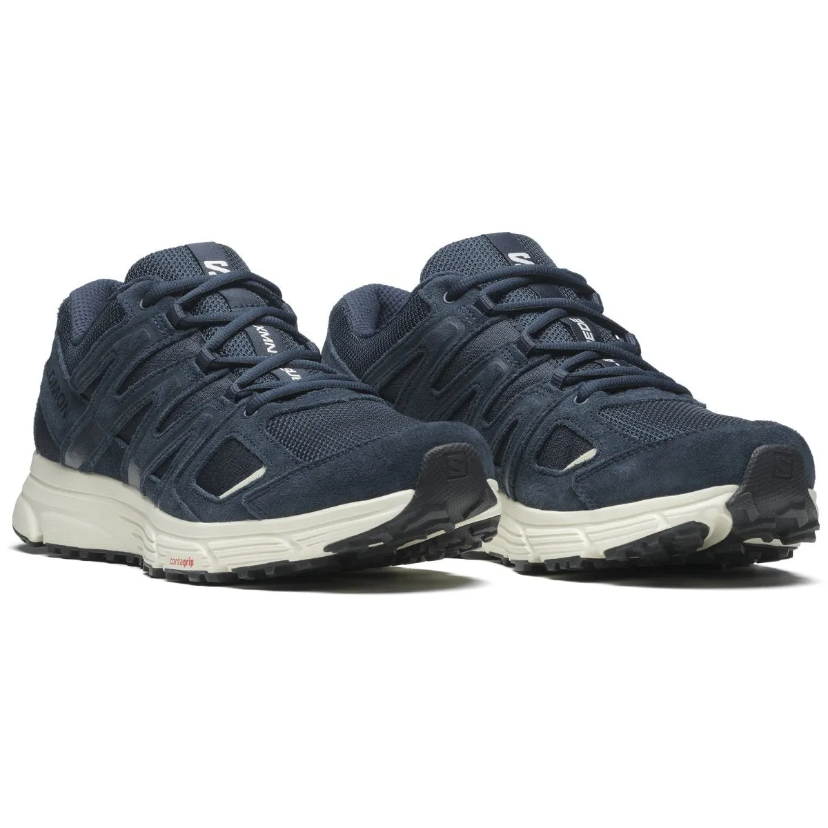 Salomon X-MISSION 4 SUEDE Carbon/Vanilla Ice/Aloe Wash sneakers
