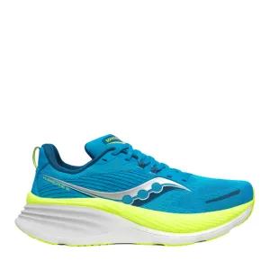 Saucony Men's Hurricane 24 Running Shoes in ViZiBlue/Citron