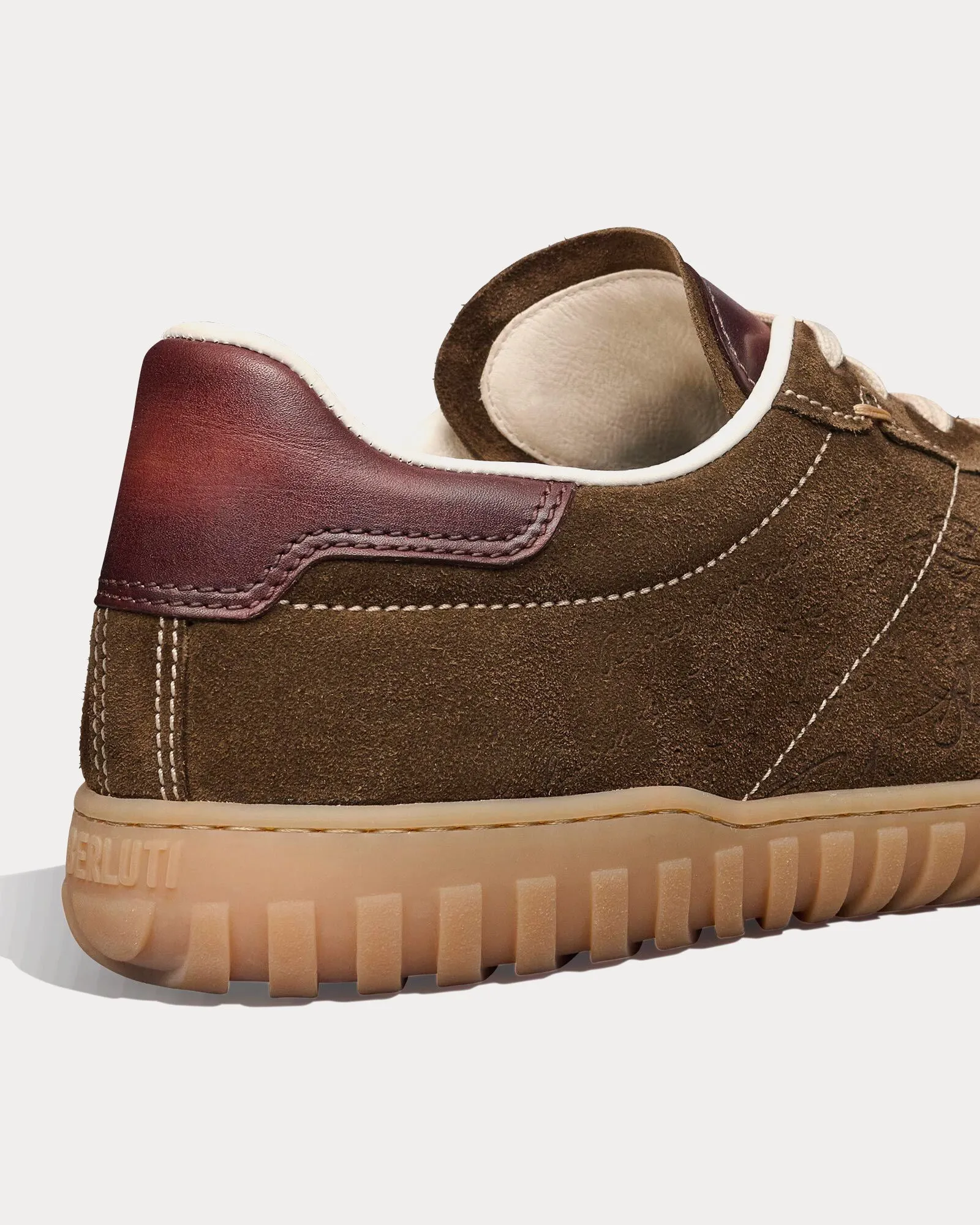 Scritto Suede Khaki Low Top Sneakers