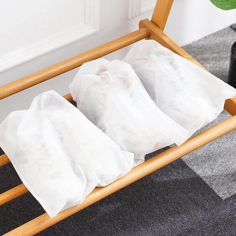 Shoe Dust Covers Storage Bags White 200PCS