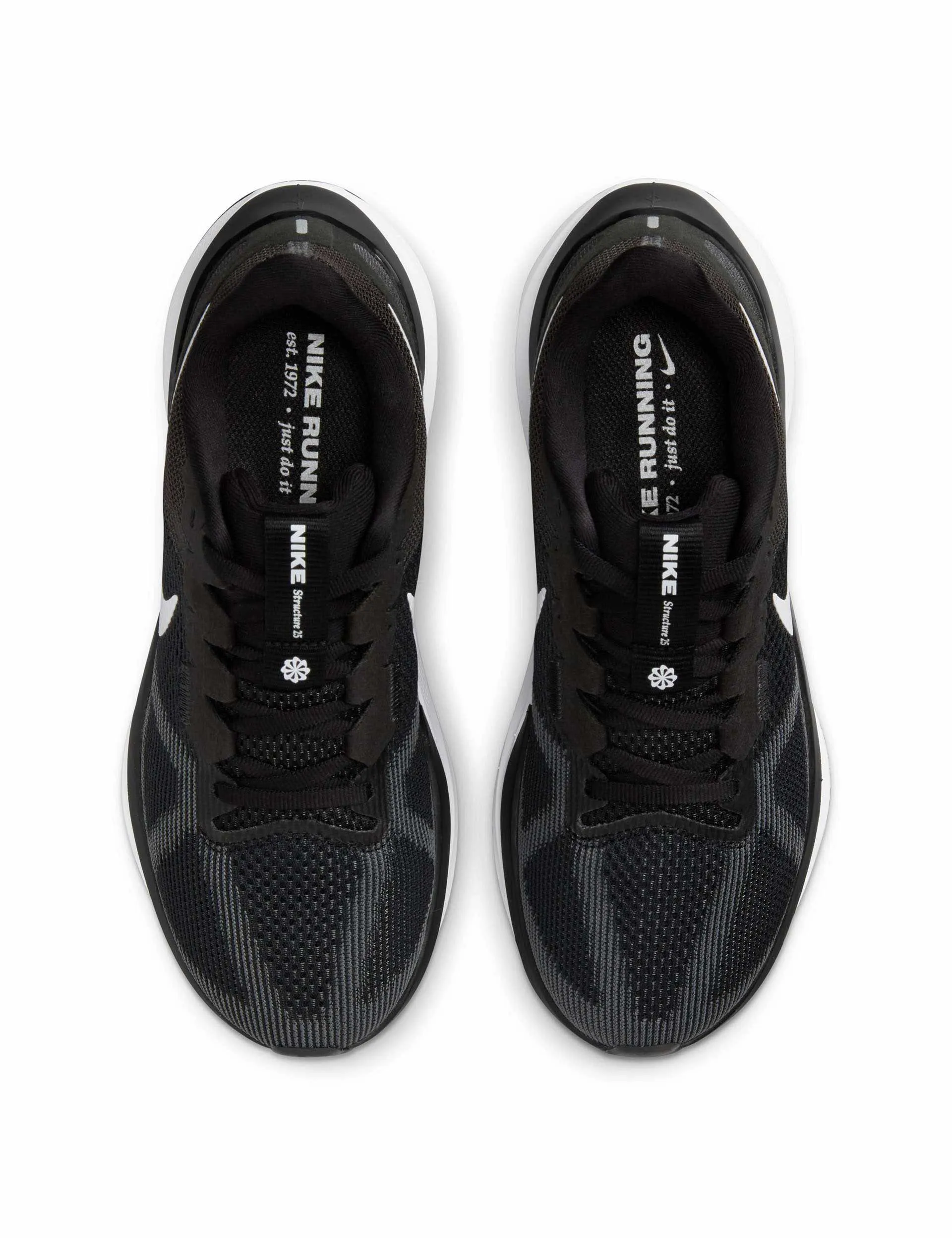 Structure 25 Shoes - Black/Dark Smoke Grey/White