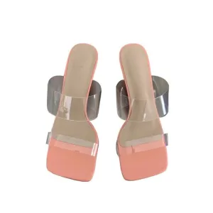 Transparent PVC High Heels For Women