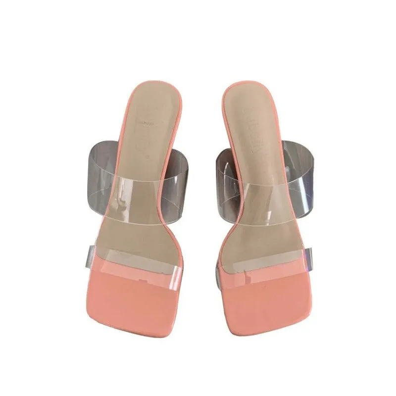Transparent PVC High Heels For Women