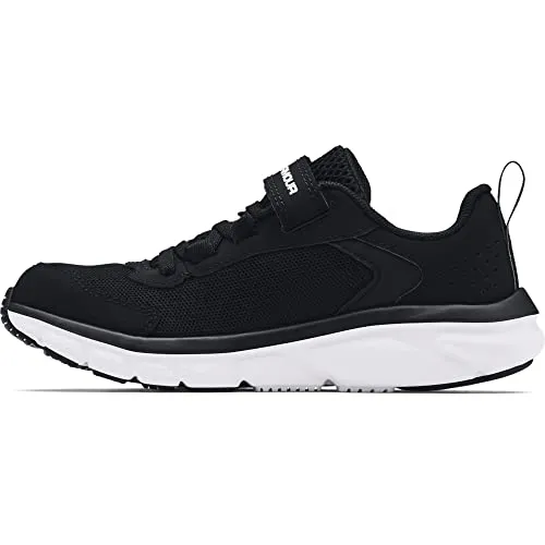 Under Armour boys Pre School Assert 9 Alternate Closure Sneaker, Black/White, 3 Little Kid US