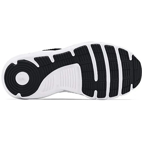 Under Armour boys Pre School Assert 9 Alternate Closure Sneaker, Black/White, 3 Little Kid US