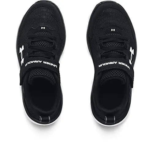 Under Armour boys Pre School Assert 9 Alternate Closure Sneaker, Black/White, 3 Little Kid US