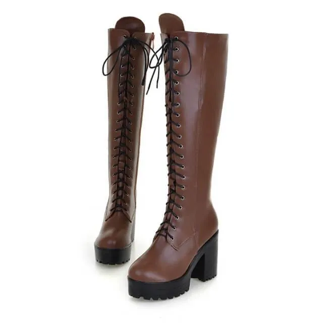 Victorian Black Lace Up Boots