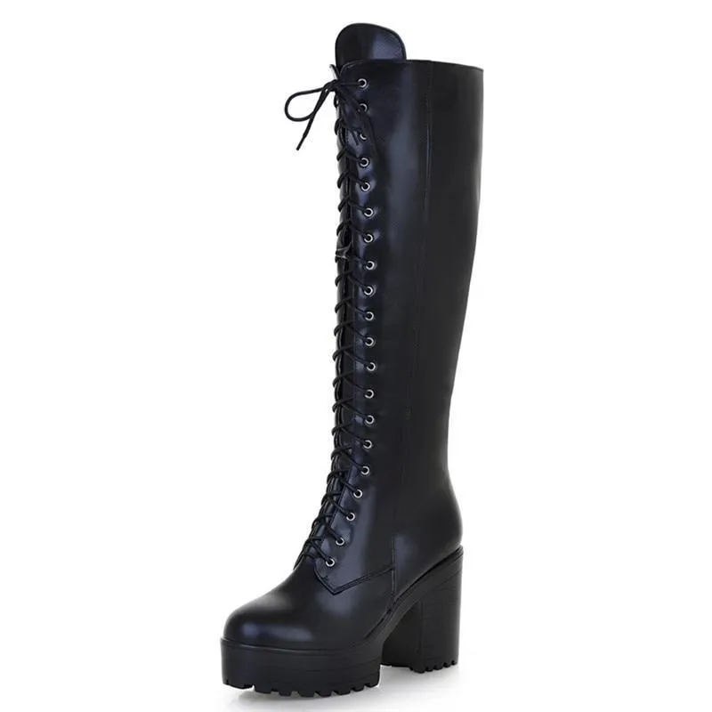 Victorian Black Lace Up Boots