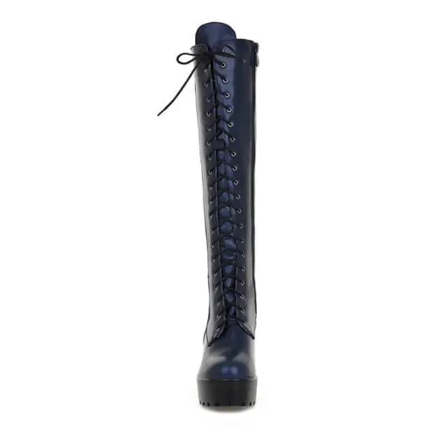 Victorian Black Lace Up Boots