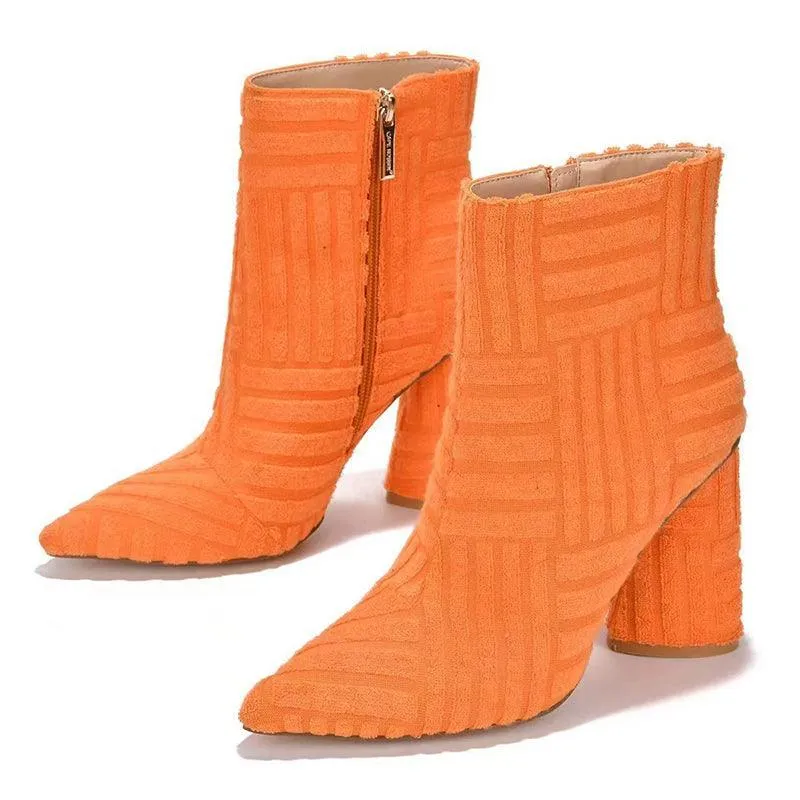 Women’s Heeled Boots – Pointed Toe, High Heel Fashion