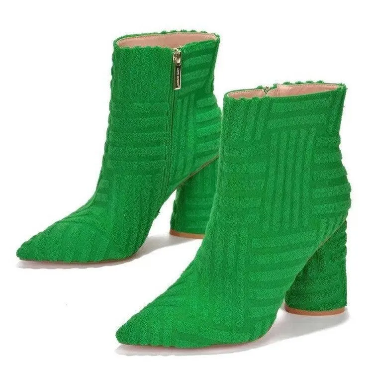 Women’s Heeled Boots – Pointed Toe, High Heel Fashion