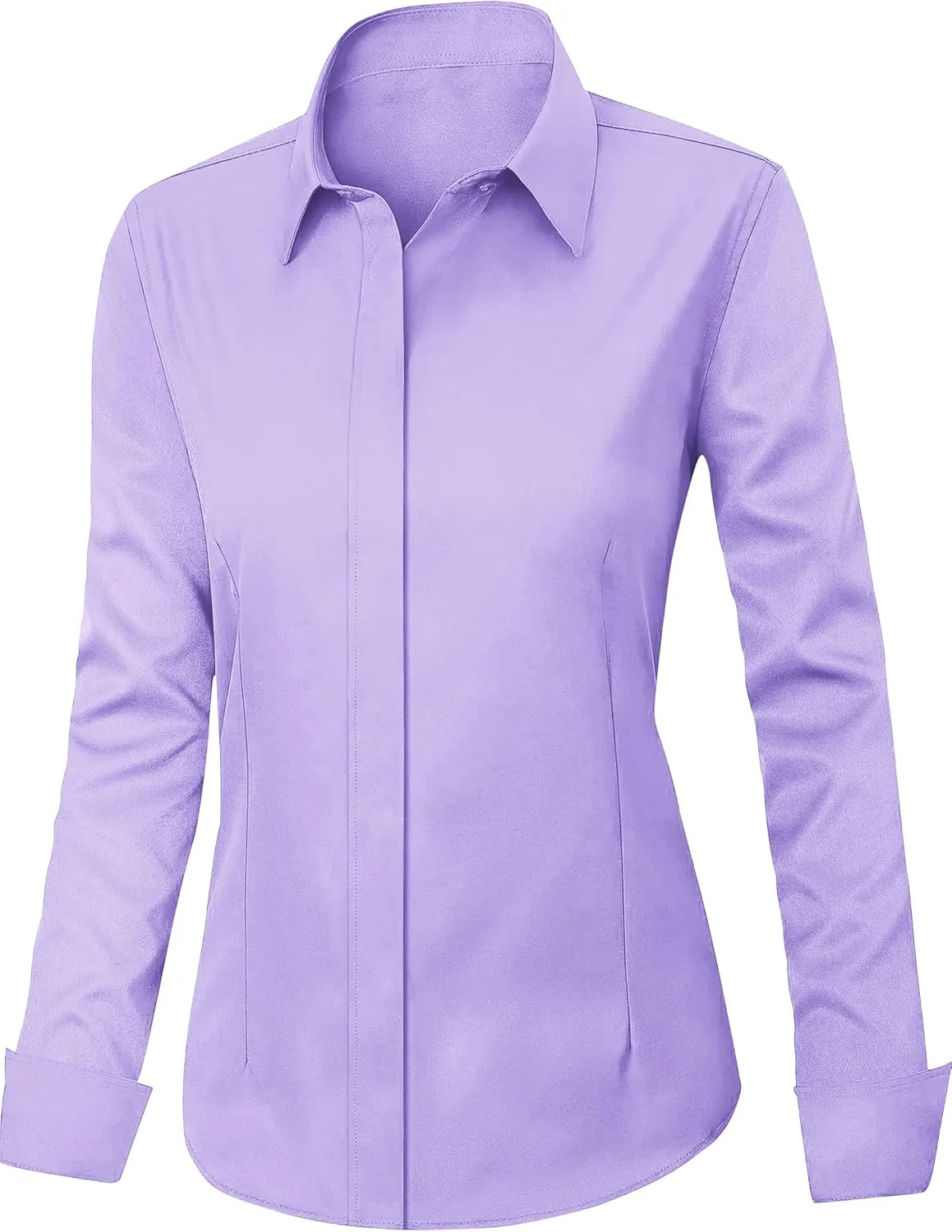 Zeagoo Women's Button Down Shirts Classic Fit Dress Shirt