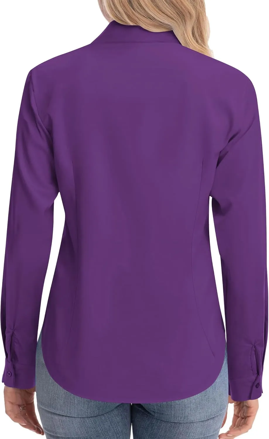 Zeagoo Women's Button Down Shirts Classic Fit Dress Shirt