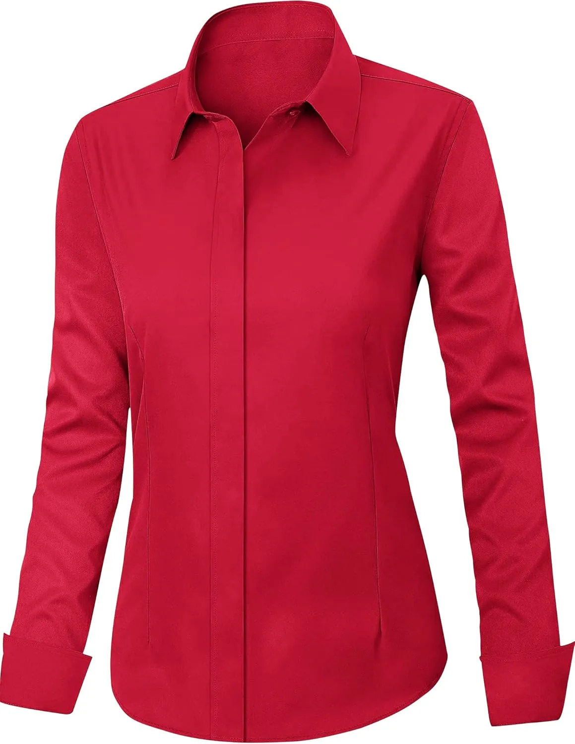 Zeagoo Women's Button Down Shirts Classic Fit Dress Shirt